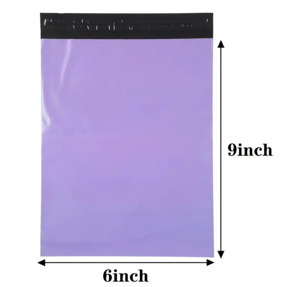 📬 25ct Purple Poly Mailers -Tearproof, Waterproof, Self Sealing 6" X 9" ☆》NEW《☆ - Picture 2 of 6
